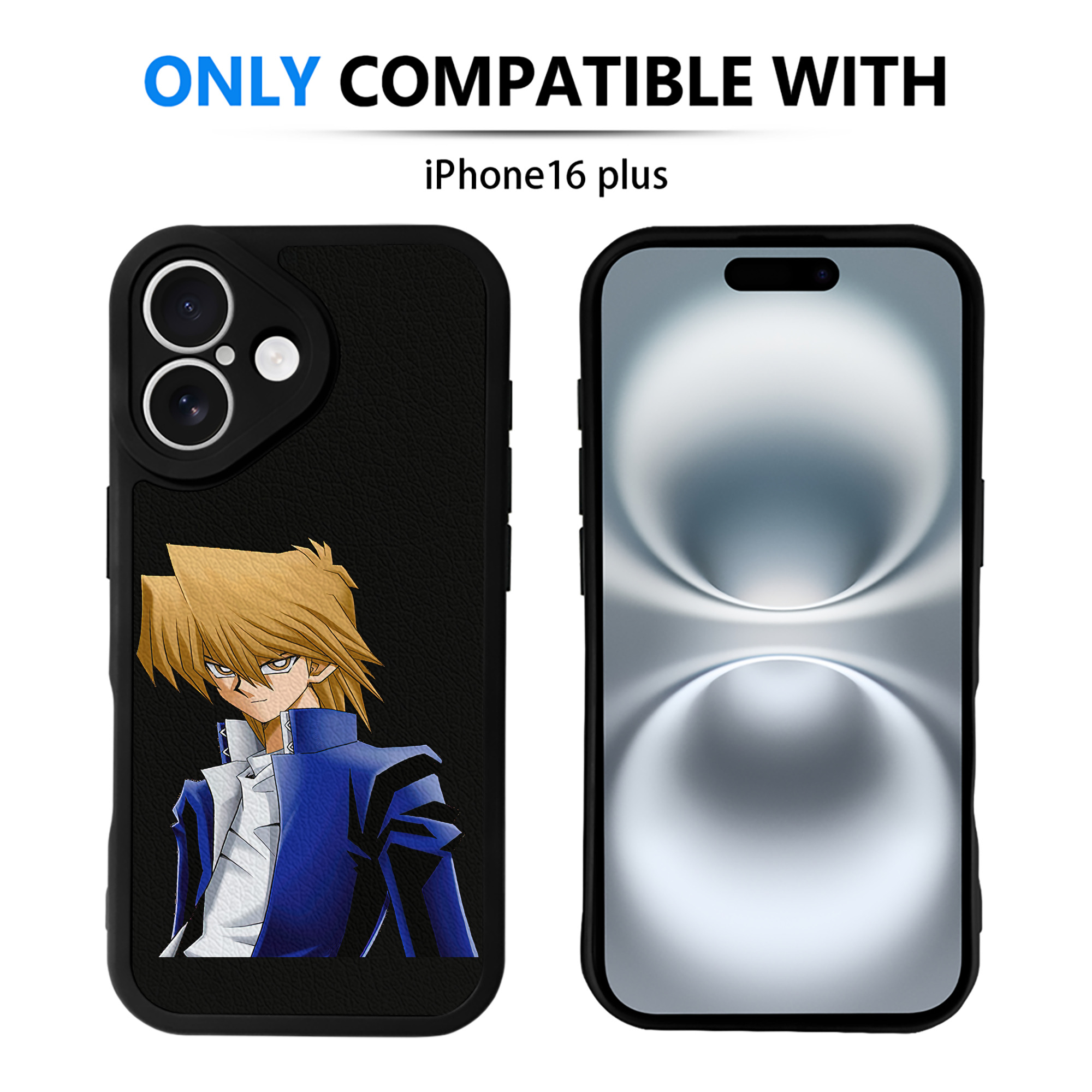 遊☆戯☆王 Yu-Gi-Oh! 【iPhone 16シリーズ対応】シリコンスマホケース（レザー調） 材質：シリコン